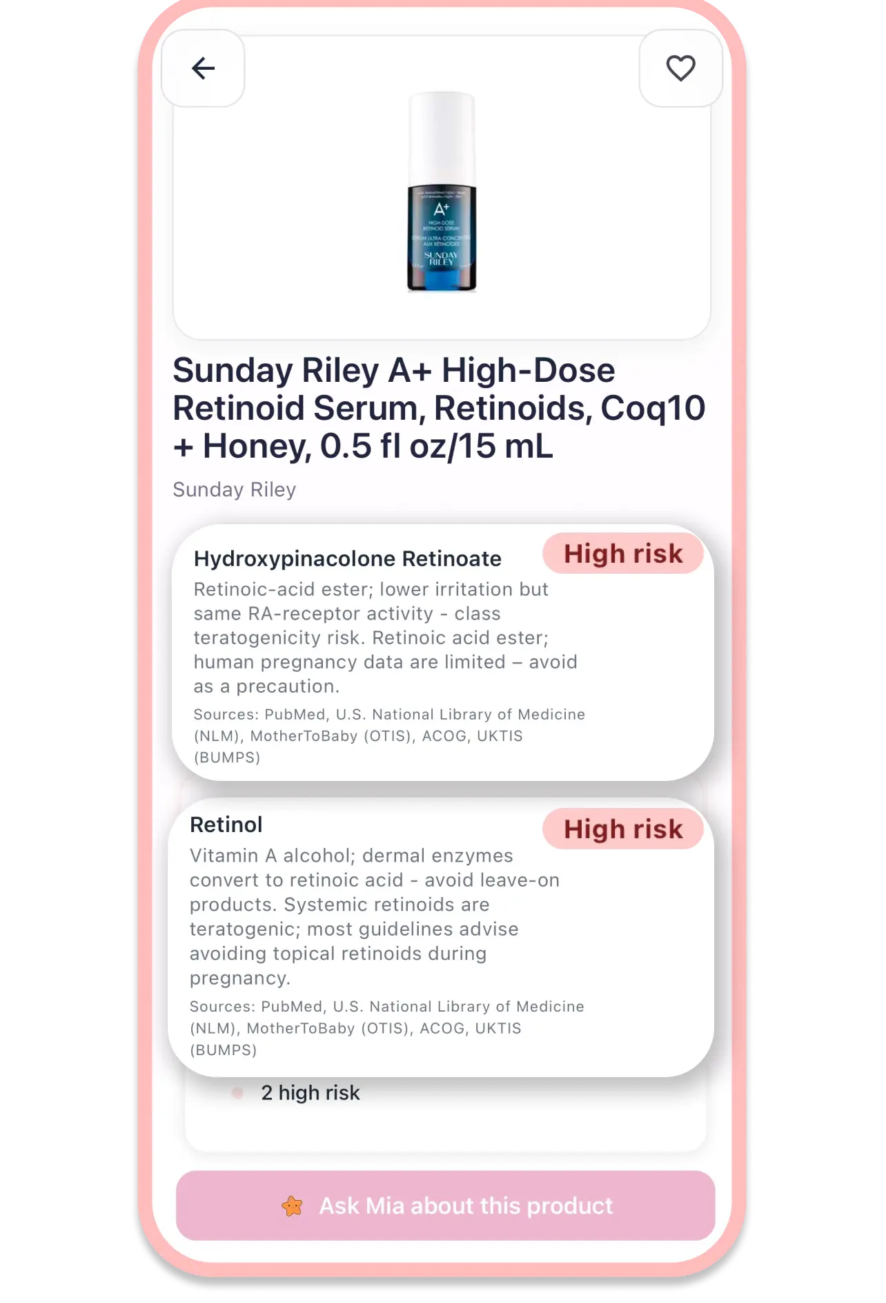 Get instant safety analysis Screenshot